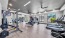 weight and aerobic machines in fitness center
